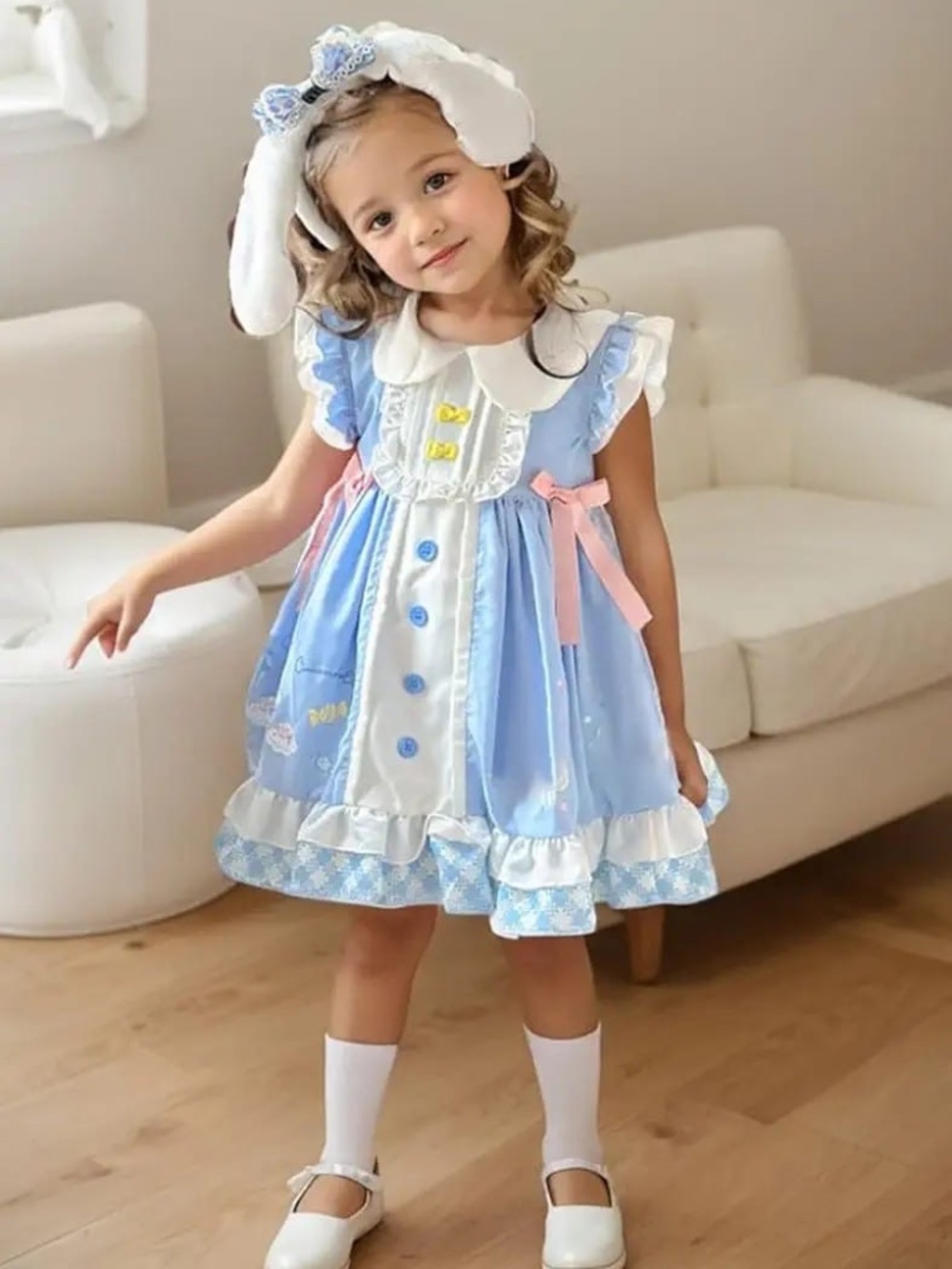 Blue Sanrio Cinnamoroll Halloween costume dress for girls